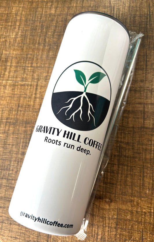 Gravity Hill Tumbler with straw